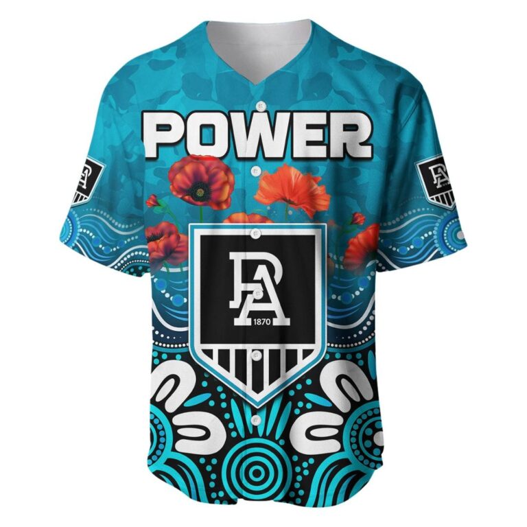 Australian Football League store - Loyal fans of Port Adelaide Power's Unisex Baseball Jerseys,Kid Baseball Jerseys,Youth Baseball Jerseys:vintage Australian Football League suit,uniform,apparel,shirts,merch,hoodie,jackets,shorts,sweatshirt,outfits,clothes