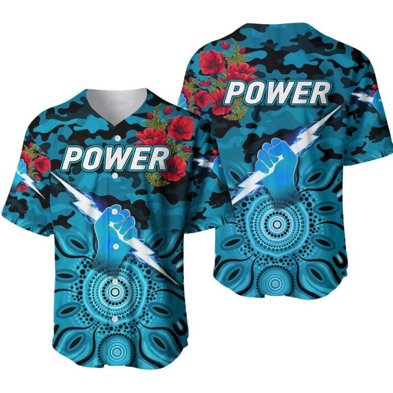 Australian Football League store - Loyal fans of Port Adelaide Power's Unisex Baseball Jerseys,Kid Baseball Jerseys,Youth Baseball Jerseys:vintage Australian Football League suit,uniform,apparel,shirts,merch,hoodie,jackets,shorts,sweatshirt,outfits,clothes