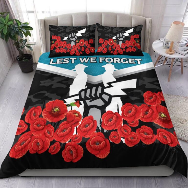 Australian Football League store - Loyal fans of Port Adelaide Football Club's Bedding Duvet Cover + 1/2 Pillow Cases:vintage Australian Football League suit,uniform,apparel,shirts,merch,hoodie,jackets,shorts,sweatshirt,outfits,clothes