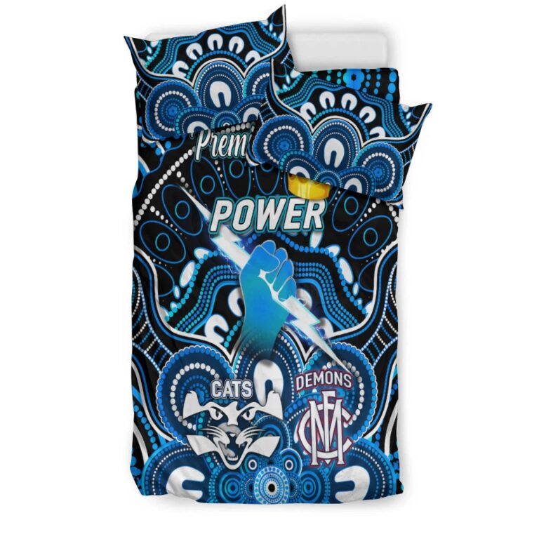 Australian Football League store - Loyal fans of Port Adelaide Football Club's Bedding Duvet Cover + 1/2 Pillow Cases:vintage Australian Football League suit,uniform,apparel,shirts,merch,hoodie,jackets,shorts,sweatshirt,outfits,clothes