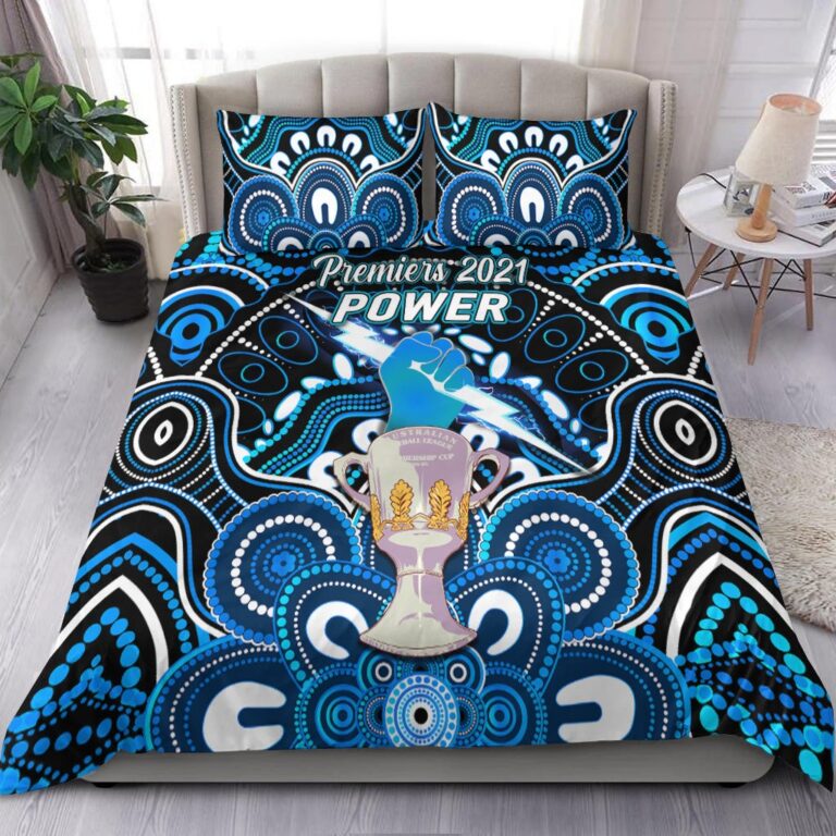 Australian Football League store - Loyal fans of Port Adelaide Football Club's Bedding Duvet Cover + 1/2 Pillow Cases:vintage Australian Football League suit,uniform,apparel,shirts,merch,hoodie,jackets,shorts,sweatshirt,outfits,clothes