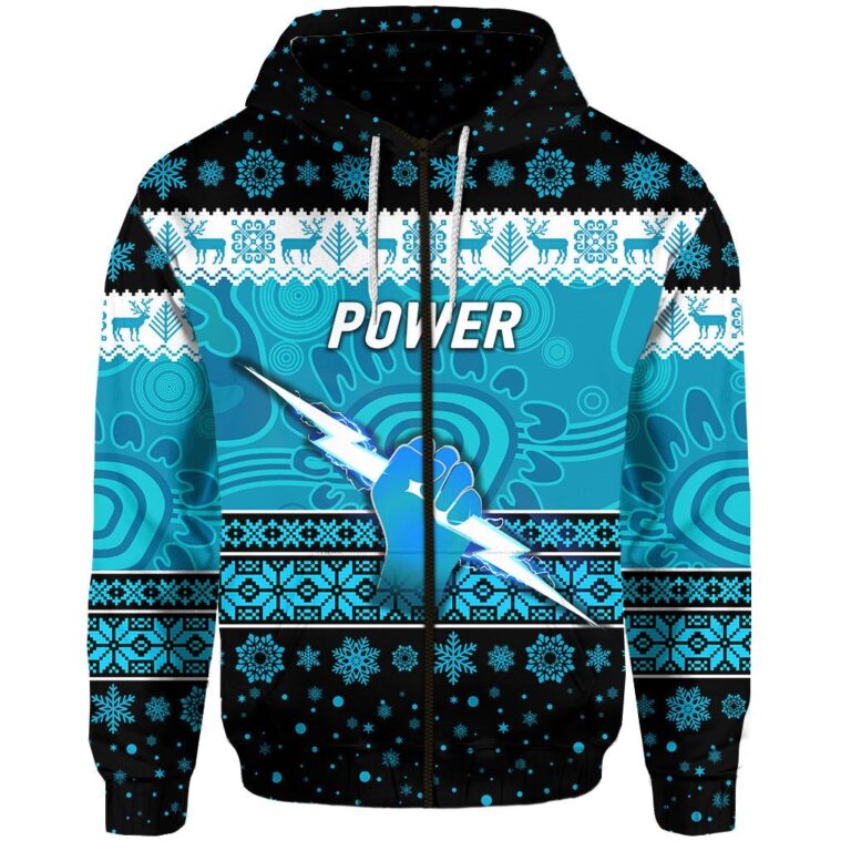 Australian Football League store - Loyal fans of Port Adelaide Football Club's Unisex Zip Hoodie:vintage Australian Football League suit,uniform,apparel,shirts,merch,hoodie,jackets,shorts,sweatshirt,outfits,clothes