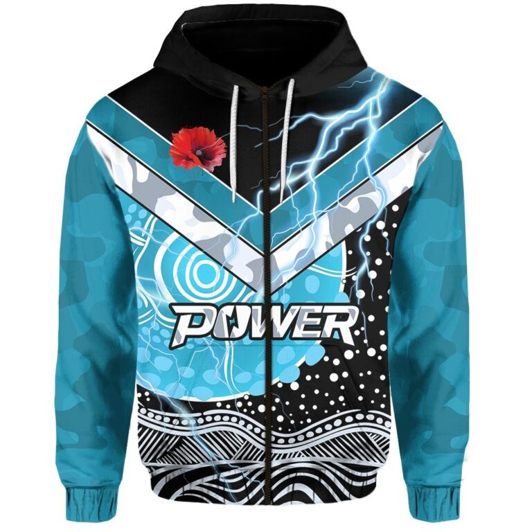 Australian Football League store - Loyal fans of Port Adelaide Football Club's Unisex Zip Hoodie:vintage Australian Football League suit,uniform,apparel,shirts,merch,hoodie,jackets,shorts,sweatshirt,outfits,clothes