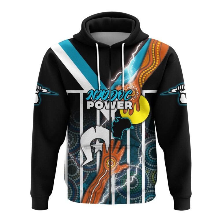 Australian Football League store - Loyal fans of Port Adelaide Football Club's Unisex Zip Hoodie:vintage Australian Football League suit,uniform,apparel,shirts,merch,hoodie,jackets,shorts,sweatshirt,outfits,clothes