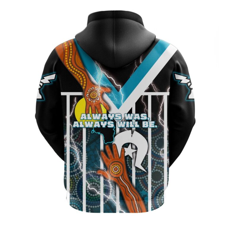 Australian Football League store - Loyal fans of Port Adelaide Football Club's Unisex Zip Hoodie:vintage Australian Football League suit,uniform,apparel,shirts,merch,hoodie,jackets,shorts,sweatshirt,outfits,clothes