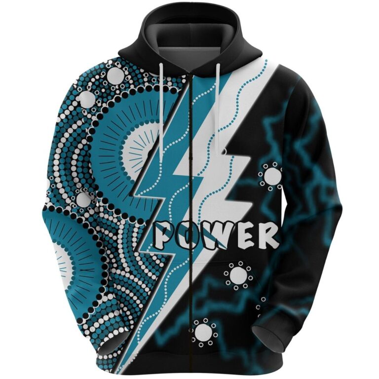 Australian Football League store - Loyal fans of Port Adelaide Football Club's Unisex Zip Hoodie:vintage Australian Football League suit,uniform,apparel,shirts,merch,hoodie,jackets,shorts,sweatshirt,outfits,clothes