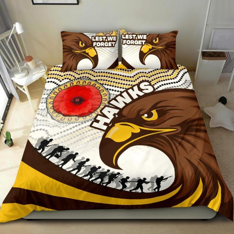 Australian Football League store - Loyal fans of Hawthorn Football Club's Bedding Duvet Cover + 1/2 Pillow Cases:vintage Australian Football League suit,uniform,apparel,shirts,merch,hoodie,jackets,shorts,sweatshirt,outfits,clothes