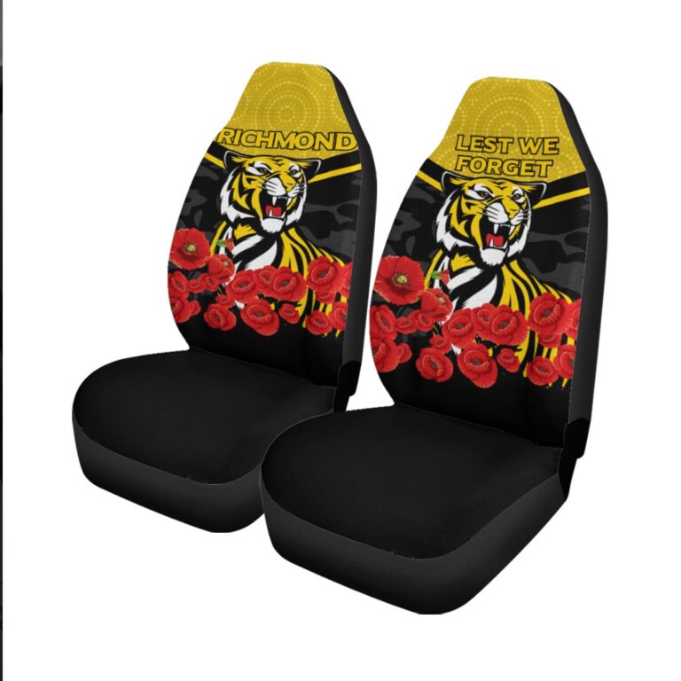 Australian Football League store - Loyal fans of Richmond Football Club's Set 2 Car Seat Cover:vintage Australian Football League suit,uniform,apparel,shirts,merch,hoodie,jackets,shorts,sweatshirt,outfits,clothes