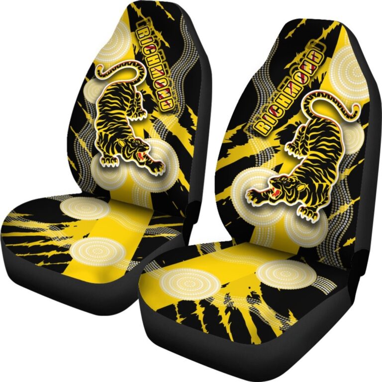 Australian Football League store - Loyal fans of Richmond Football Club's Set 2 Car Seat Cover:vintage Australian Football League suit,uniform,apparel,shirts,merch,hoodie,jackets,shorts,sweatshirt,outfits,clothes