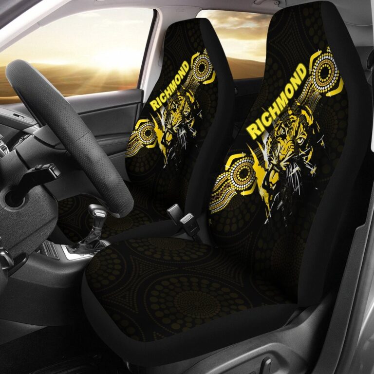 Australian Football League store - Loyal fans of Richmond Football Club's Set 2 Car Seat Cover:vintage Australian Football League suit,uniform,apparel,shirts,merch,hoodie,jackets,shorts,sweatshirt,outfits,clothes