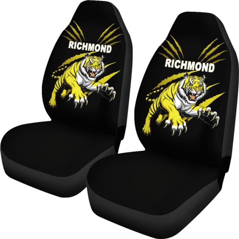 Australian Football League store - Loyal fans of Richmond Football Club's Set 2 Car Seat Cover:vintage Australian Football League suit,uniform,apparel,shirts,merch,hoodie,jackets,shorts,sweatshirt,outfits,clothes