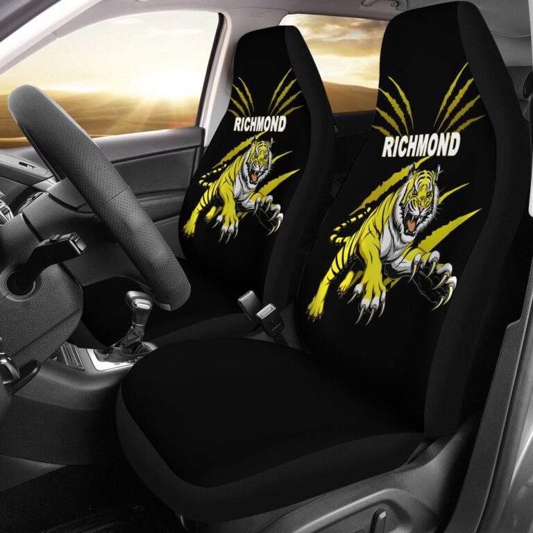 Australian Football League store - Loyal fans of Richmond Football Club's Set 2 Car Seat Cover:vintage Australian Football League suit,uniform,apparel,shirts,merch,hoodie,jackets,shorts,sweatshirt,outfits,clothes