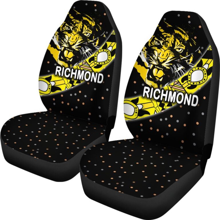 Australian Football League store - Loyal fans of Richmond Football Club's Set 2 Car Seat Cover:vintage Australian Football League suit,uniform,apparel,shirts,merch,hoodie,jackets,shorts,sweatshirt,outfits,clothes