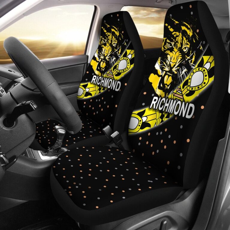 Australian Football League store - Loyal fans of Richmond Football Club's Set 2 Car Seat Cover:vintage Australian Football League suit,uniform,apparel,shirts,merch,hoodie,jackets,shorts,sweatshirt,outfits,clothes