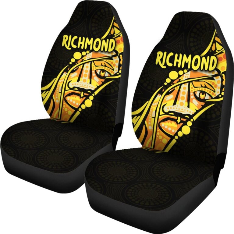 Australian Football League store - Loyal fans of Richmond Football Club's Set 2 Car Seat Cover:vintage Australian Football League suit,uniform,apparel,shirts,merch,hoodie,jackets,shorts,sweatshirt,outfits,clothes