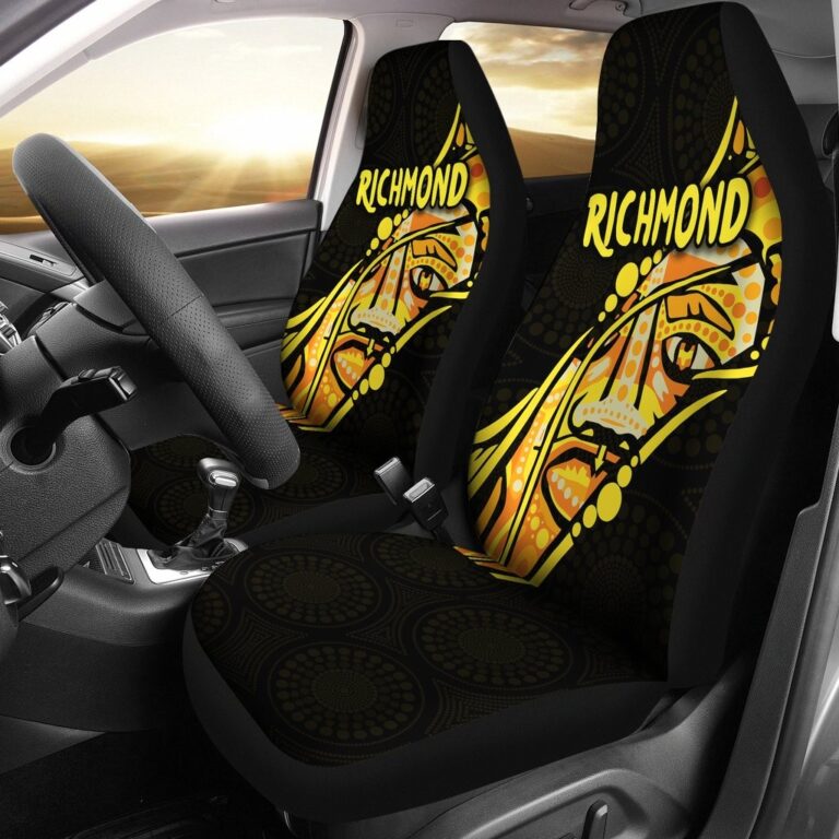 Australian Football League store - Loyal fans of Richmond Football Club's Set 2 Car Seat Cover:vintage Australian Football League suit,uniform,apparel,shirts,merch,hoodie,jackets,shorts,sweatshirt,outfits,clothes