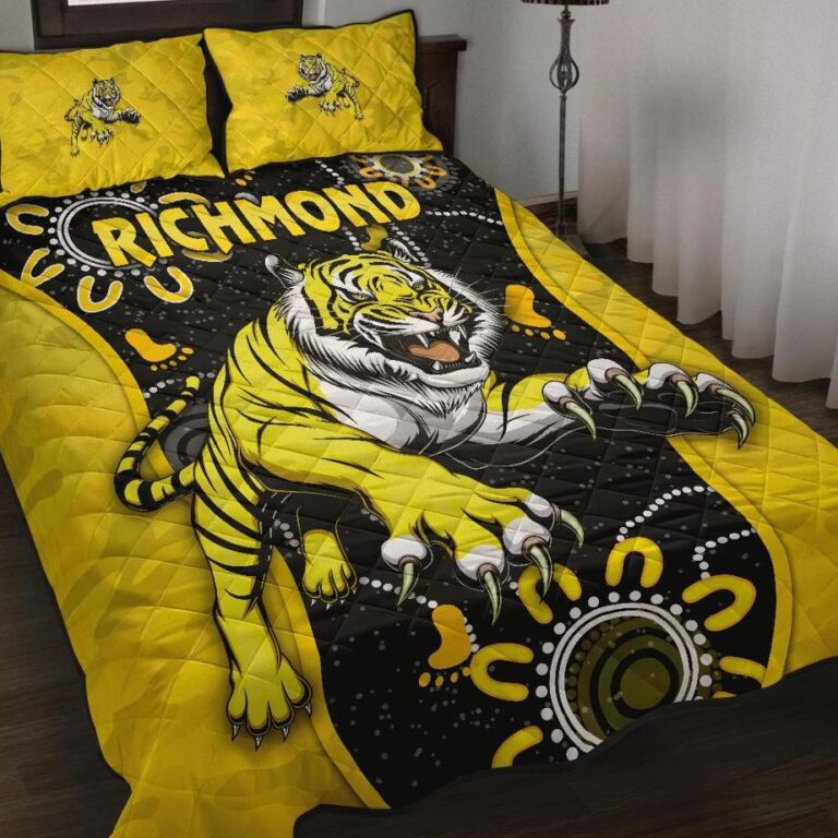Australian Football League store - Loyal fans of Richmond Football Club's Quilt + 1/2 Pillow Cases:vintage Australian Football League suit,uniform,apparel,shirts,merch,hoodie,jackets,shorts,sweatshirt,outfits,clothes