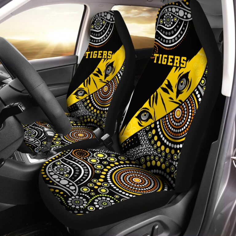 Australian Football League store - Loyal fans of Richmond Football Club's Set 2 Car Seat Cover:vintage Australian Football League suit,uniform,apparel,shirts,merch,hoodie,jackets,shorts,sweatshirt,outfits,clothes