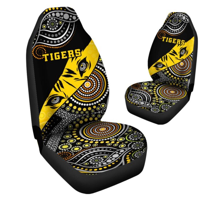 Australian Football League store - Loyal fans of Richmond Football Club's Set 2 Car Seat Cover:vintage Australian Football League suit,uniform,apparel,shirts,merch,hoodie,jackets,shorts,sweatshirt,outfits,clothes