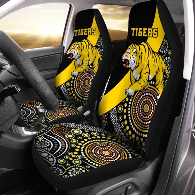 Australian Football League store - Loyal fans of Richmond Football Club's Set 2 Car Seat Cover:vintage Australian Football League suit,uniform,apparel,shirts,merch,hoodie,jackets,shorts,sweatshirt,outfits,clothes