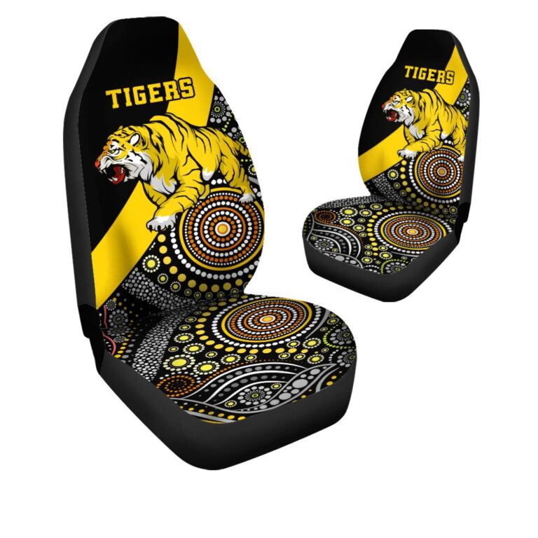 Australian Football League store - Loyal fans of Richmond Football Club's Set 2 Car Seat Cover:vintage Australian Football League suit,uniform,apparel,shirts,merch,hoodie,jackets,shorts,sweatshirt,outfits,clothes
