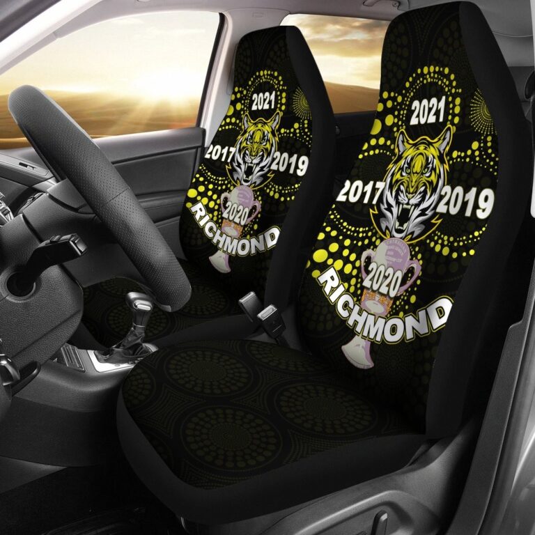 Australian Football League store - Loyal fans of Richmond Football Club's Set 2 Car Seat Cover:vintage Australian Football League suit,uniform,apparel,shirts,merch,hoodie,jackets,shorts,sweatshirt,outfits,clothes