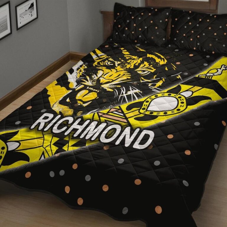 Australian Football League store - Loyal fans of Richmond Football Club's Quilt + 1/2 Pillow Cases:vintage Australian Football League suit,uniform,apparel,shirts,merch,hoodie,jackets,shorts,sweatshirt,outfits,clothes