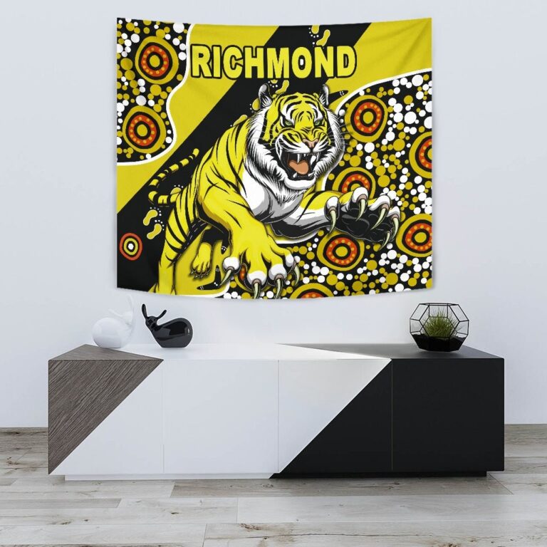 Australian Football League store - Loyal fans of Richmond Tigers's Wall Tapestry:vintage Australian Football League suit,uniform,apparel,shirts,merch,hoodie,jackets,shorts,sweatshirt,outfits,clothes