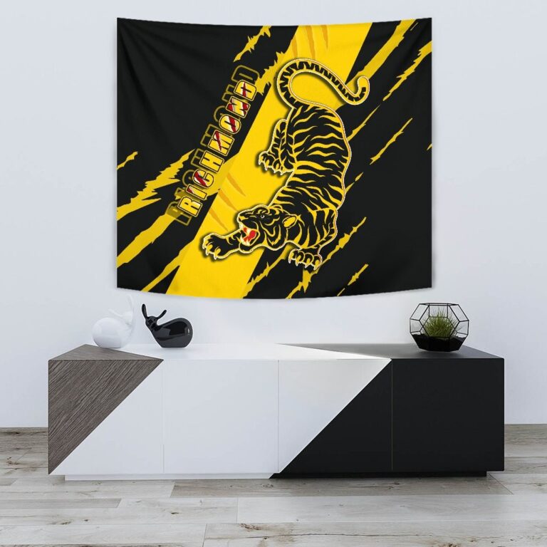 Australian Football League store - Loyal fans of Richmond Tigers's Wall Tapestry:vintage Australian Football League suit,uniform,apparel,shirts,merch,hoodie,jackets,shorts,sweatshirt,outfits,clothes