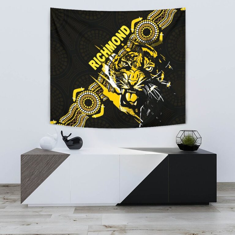 Australian Football League store - Loyal fans of Richmond Tigers's Wall Tapestry:vintage Australian Football League suit,uniform,apparel,shirts,merch,hoodie,jackets,shorts,sweatshirt,outfits,clothes
