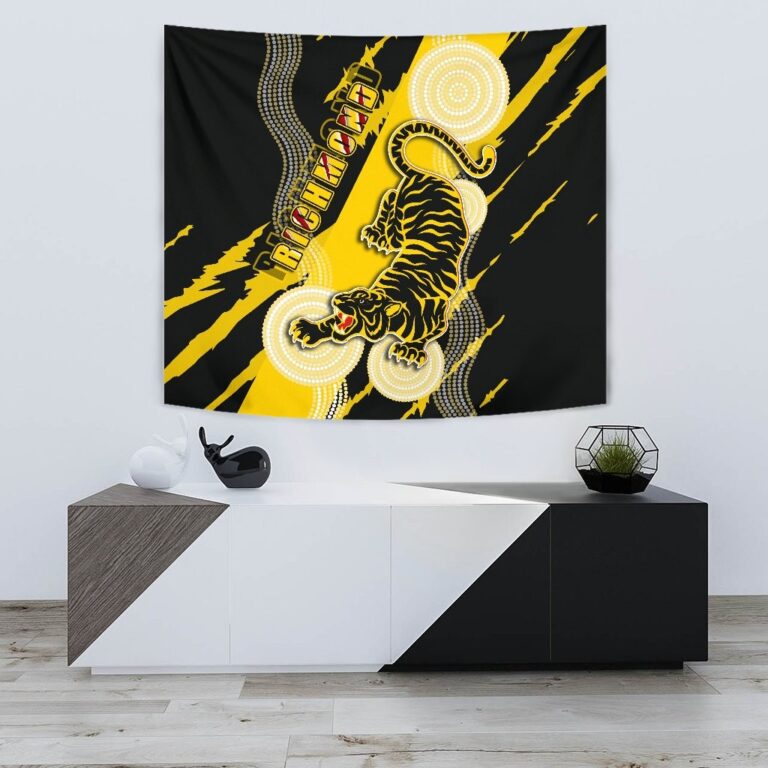 Australian Football League store - Loyal fans of Richmond Tigers's Wall Tapestry:vintage Australian Football League suit,uniform,apparel,shirts,merch,hoodie,jackets,shorts,sweatshirt,outfits,clothes
