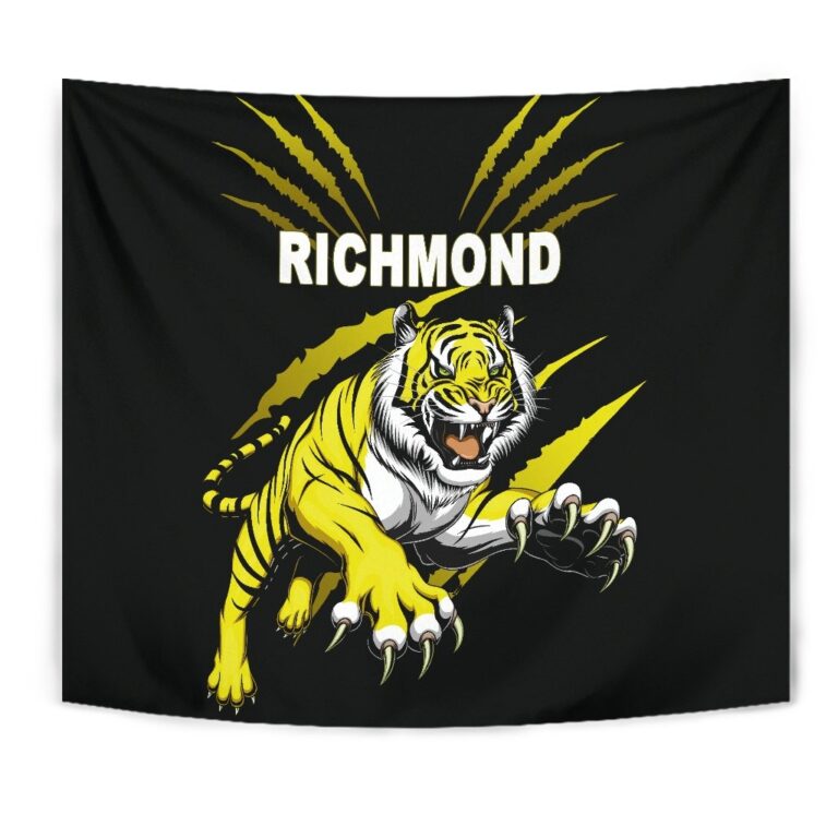 Australian Football League store - Loyal fans of Richmond Tigers's Wall Tapestry:vintage Australian Football League suit,uniform,apparel,shirts,merch,hoodie,jackets,shorts,sweatshirt,outfits,clothes