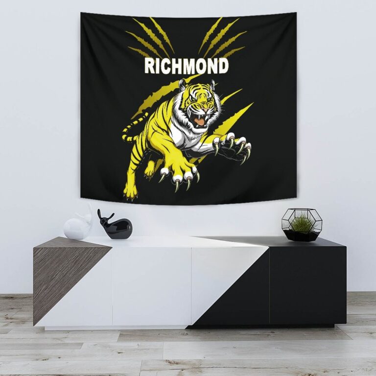 Australian Football League store - Loyal fans of Richmond Tigers's Wall Tapestry:vintage Australian Football League suit,uniform,apparel,shirts,merch,hoodie,jackets,shorts,sweatshirt,outfits,clothes