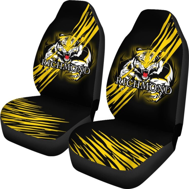 Australian Football League store - Loyal fans of Richmond Football Club's Set 2 Car Seat Cover:vintage Australian Football League suit,uniform,apparel,shirts,merch,hoodie,jackets,shorts,sweatshirt,outfits,clothes