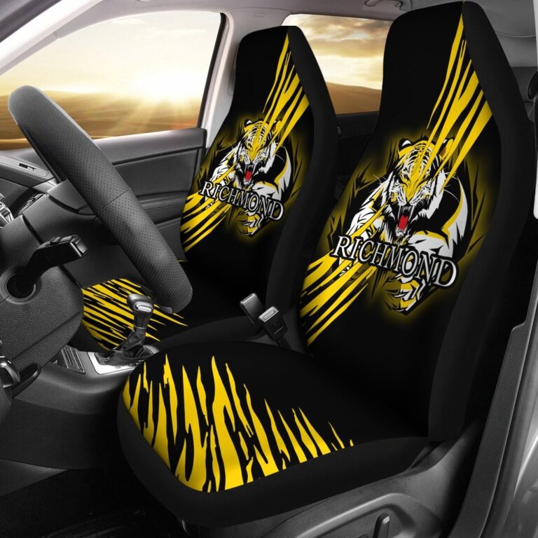 Australian Football League store - Loyal fans of Richmond Football Club's Set 2 Car Seat Cover:vintage Australian Football League suit,uniform,apparel,shirts,merch,hoodie,jackets,shorts,sweatshirt,outfits,clothes