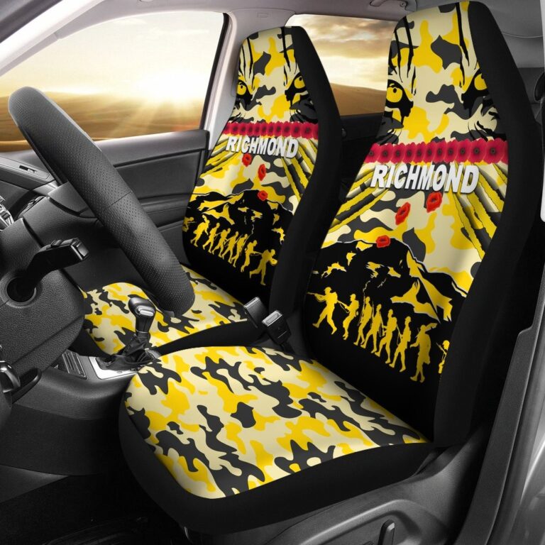 Australian Football League store - Loyal fans of Richmond Football Club's Set 2 Car Seat Cover:vintage Australian Football League suit,uniform,apparel,shirts,merch,hoodie,jackets,shorts,sweatshirt,outfits,clothes