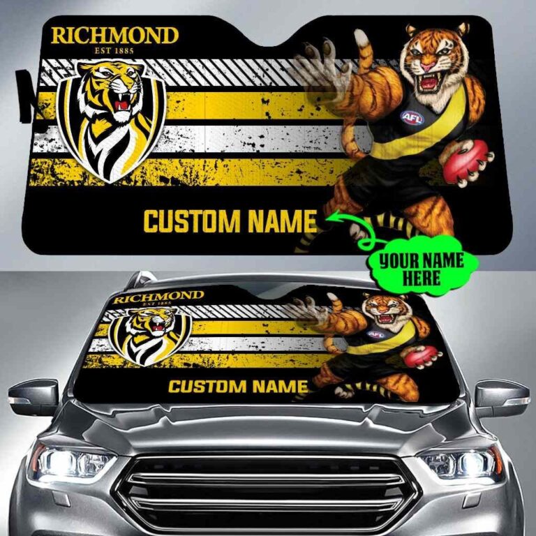 Australian Football League store - Loyal fans of Richmond Tigers's Auto Sun Shades:vintage Australian Football League suit,uniform,apparel,shirts,merch,hoodie,jackets,shorts,sweatshirt,outfits,clothes