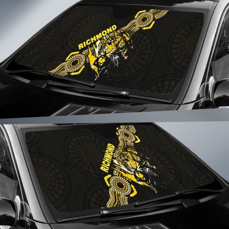 Australian Football League store - Loyal fans of Richmond Tigers's Auto Sun Shades:vintage Australian Football League suit,uniform,apparel,shirts,merch,hoodie,jackets,shorts,sweatshirt,outfits,clothes