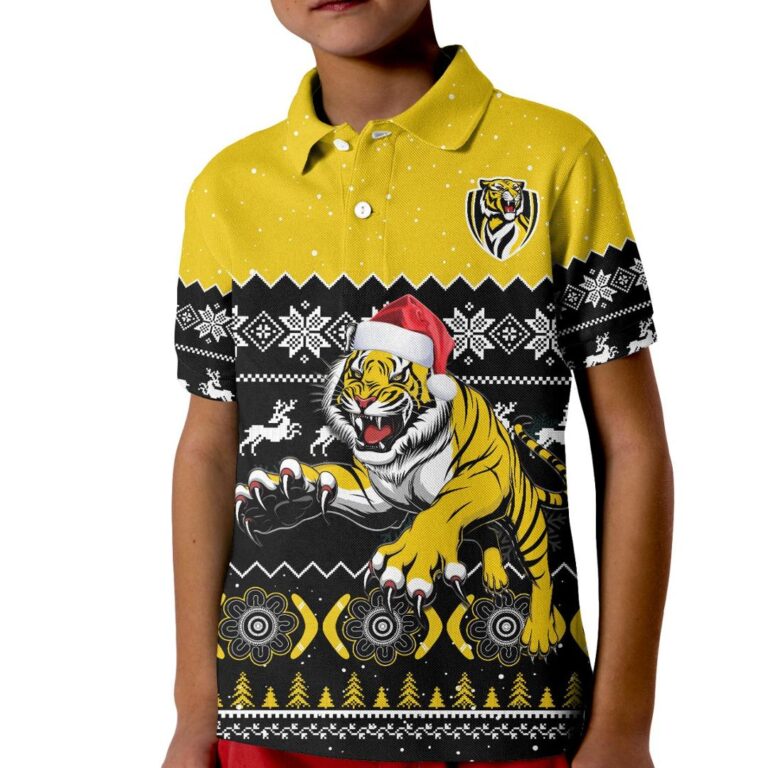 Australian Football League store - Loyal fans of Richmond Tigers's Kid Polo Shirt:vintage Australian Football League suit,uniform,apparel,shirts,merch,hoodie,jackets,shorts,sweatshirt,outfits,clothes