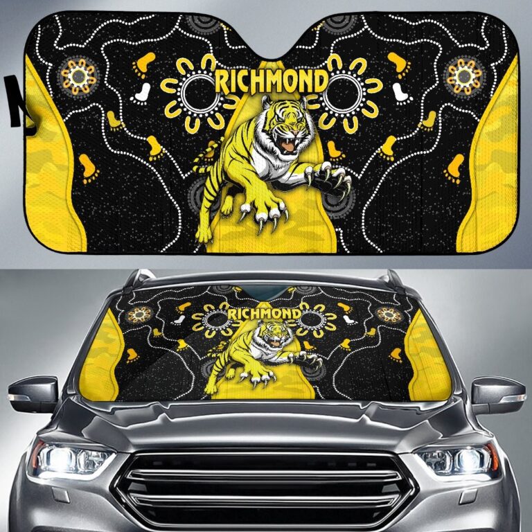 Australian Football League store - Loyal fans of Richmond Tigers's Auto Sun Shades:vintage Australian Football League suit,uniform,apparel,shirts,merch,hoodie,jackets,shorts,sweatshirt,outfits,clothes