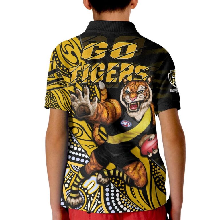 Australian Football League store - Loyal fans of Richmond Tigers's Kid Polo Shirt:vintage Australian Football League suit,uniform,apparel,shirts,merch,hoodie,jackets,shorts,sweatshirt,outfits,clothes