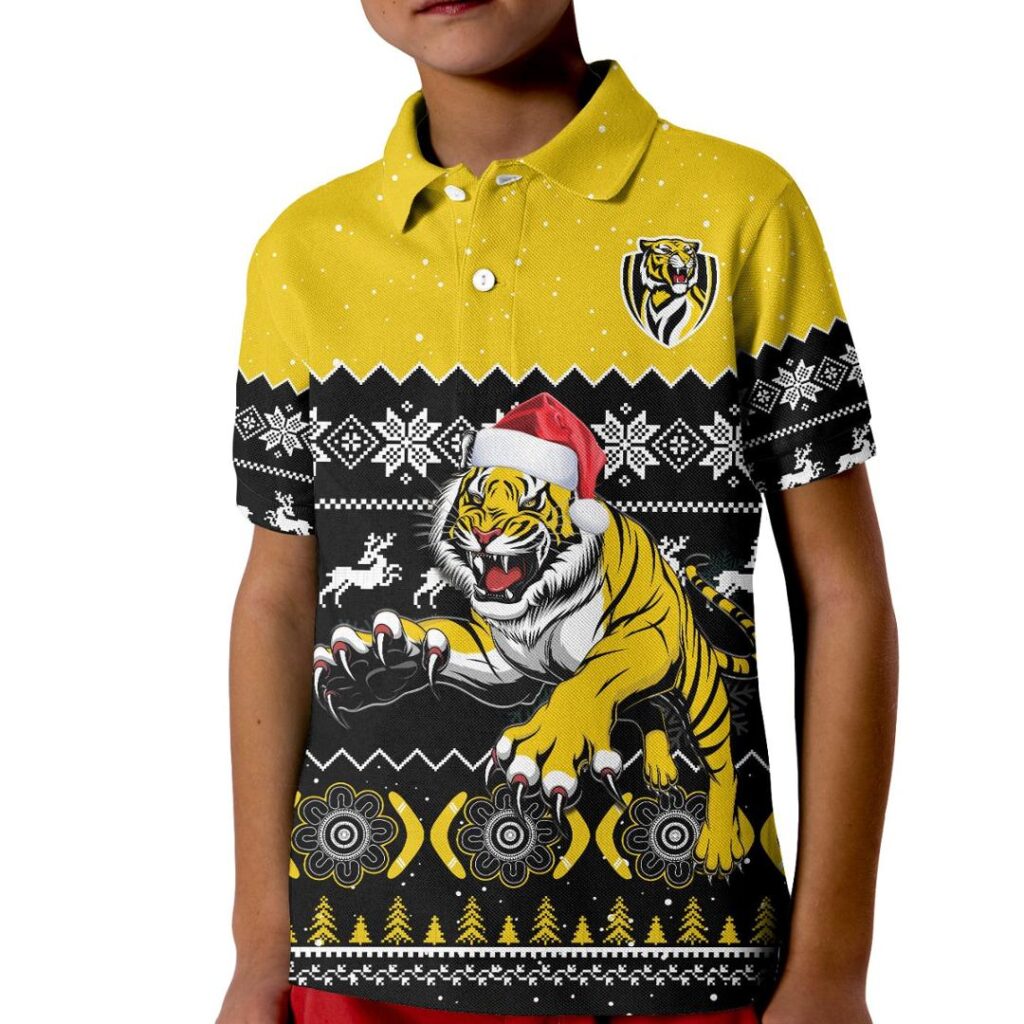 Australian Football League store - Loyal fans of Richmond Tigers's Kid Polo Shirt:vintage Australian Football League suit,uniform,apparel,shirts,merch,hoodie,jackets,shorts,sweatshirt,outfits,clothes