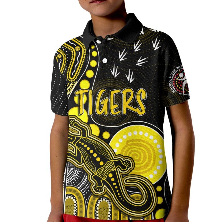 Australian Football League store - Loyal fans of Richmond Tigers's Kid Polo Shirt:vintage Australian Football League suit,uniform,apparel,shirts,merch,hoodie,jackets,shorts,sweatshirt,outfits,clothes