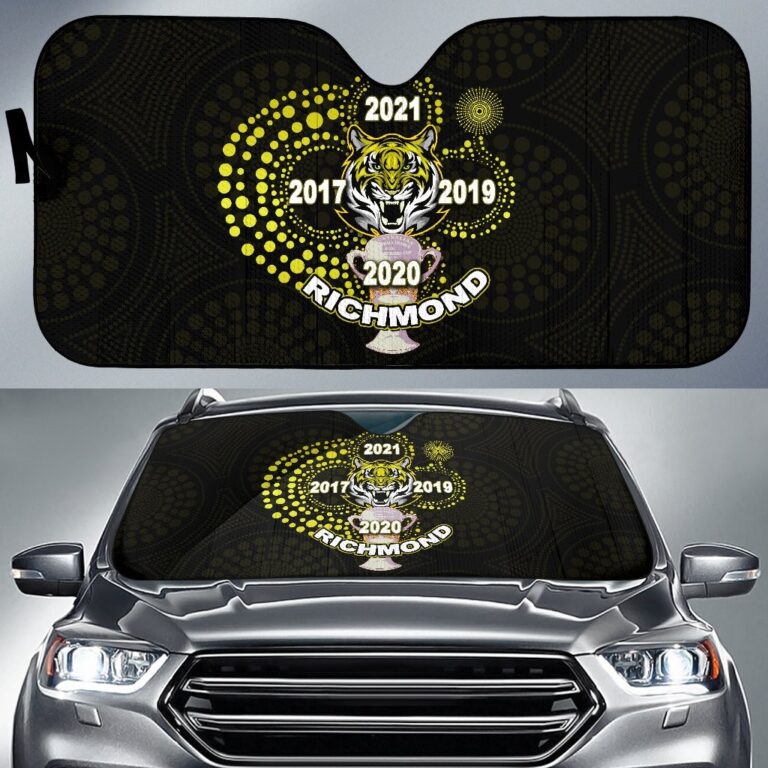 Australian Football League store - Loyal fans of Richmond Tigers's Auto Sun Shades:vintage Australian Football League suit,uniform,apparel,shirts,merch,hoodie,jackets,shorts,sweatshirt,outfits,clothes