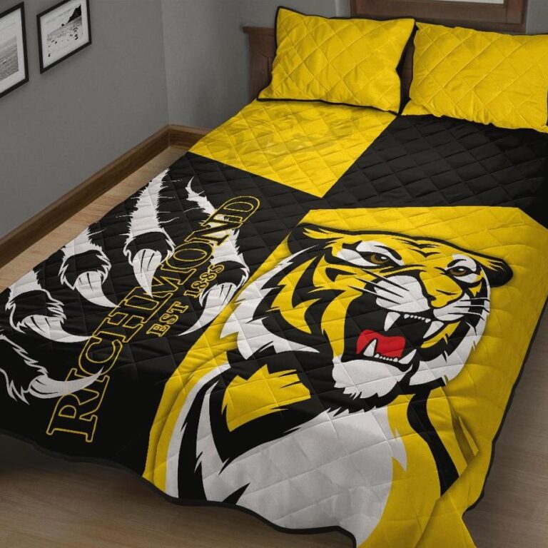 Australian Football League store - Loyal fans of Richmond Football Club's Quilt + 1/2 Pillow Cases:vintage Australian Football League suit,uniform,apparel,shirts,merch,hoodie,jackets,shorts,sweatshirt,outfits,clothes