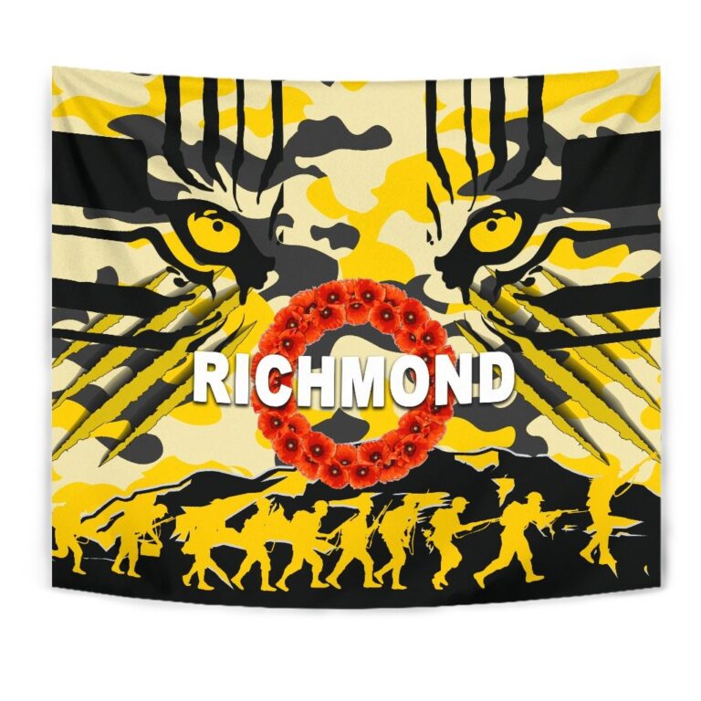 Australian Football League store - Loyal fans of Richmond Tigers's Wall Tapestry:vintage Australian Football League suit,uniform,apparel,shirts,merch,hoodie,jackets,shorts,sweatshirt,outfits,clothes