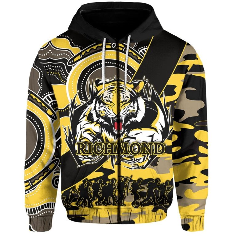 Australian Football League store - Loyal fans of Richmond Football Club's Unisex Zip Hoodie:vintage Australian Football League suit,uniform,apparel,shirts,merch,hoodie,jackets,shorts,sweatshirt,outfits,clothes