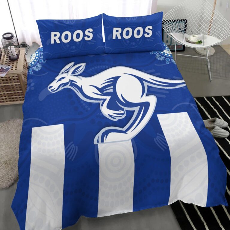 Australian Football League store - Loyal fans of North Melbourne Football Club's Bedding Duvet Cover + 1/2 Pillow Cases:vintage Australian Football League suit,uniform,apparel,shirts,merch,hoodie,jackets,shorts,sweatshirt,outfits,clothes