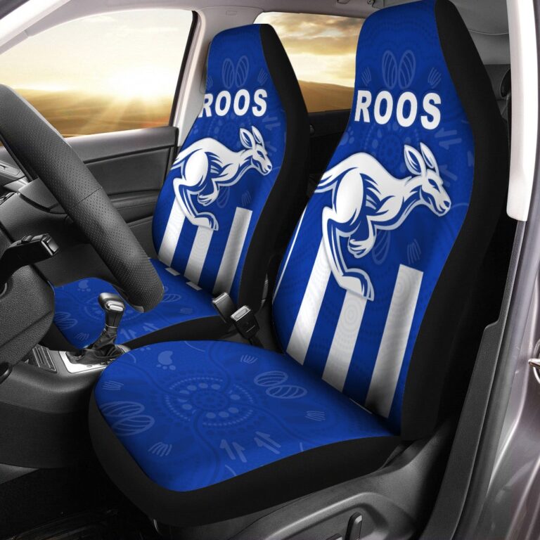 Australian Football League store - Loyal fans of North Melbourne Football Club's Set 2 Car Seat Cover:vintage Australian Football League suit,uniform,apparel,shirts,merch,hoodie,jackets,shorts,sweatshirt,outfits,clothes