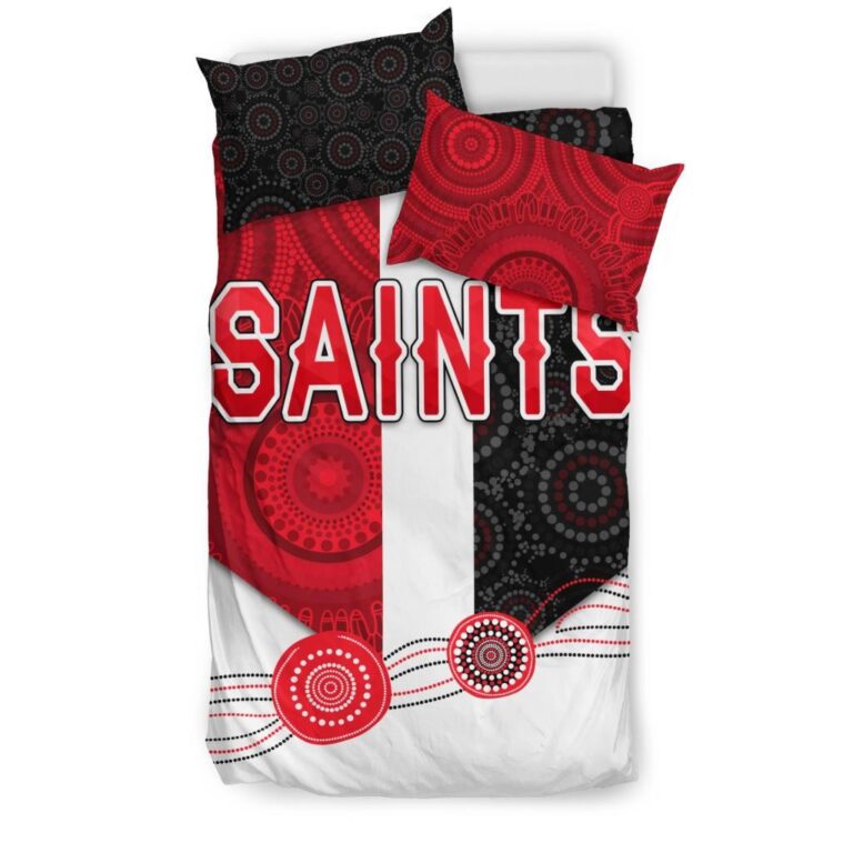 Australian Football League store - Loyal fans of St Kilda Football Club's Bedding Duvet Cover + 1/2 Pillow Cases:vintage Australian Football League suit,uniform,apparel,shirts,merch,hoodie,jackets,shorts,sweatshirt,outfits,clothes